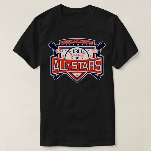 2022 Glendora Intermediate Baseball Stars Gear Pre T-Shirt (Design vorne)