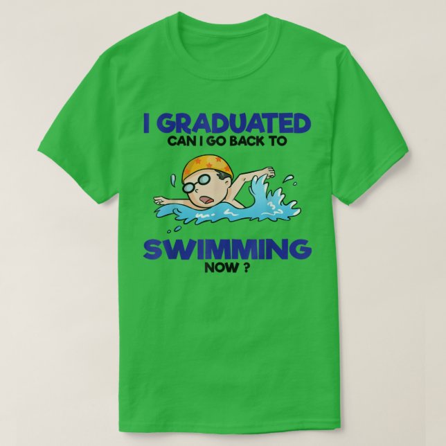 2022 Grad Graduate Swim Studenten Schwimmer Senior T-Shirt (Design vorne)