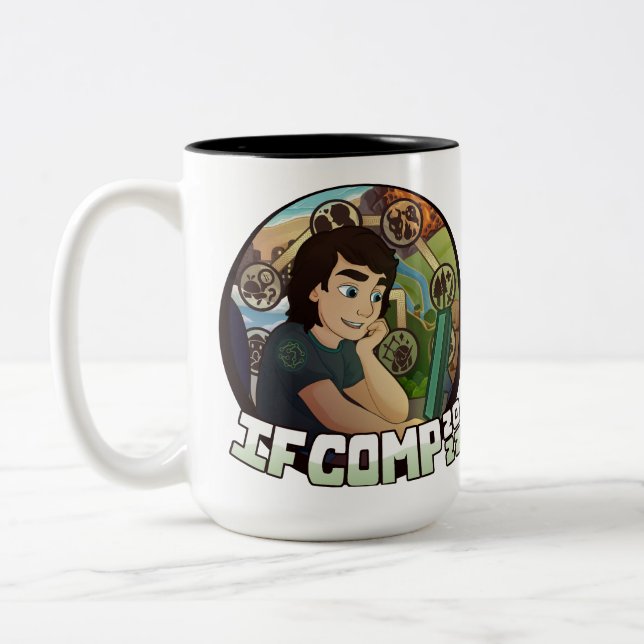 2022 IFComp Zwei-Tone-Tasse Zweifarbige Tasse (Links)