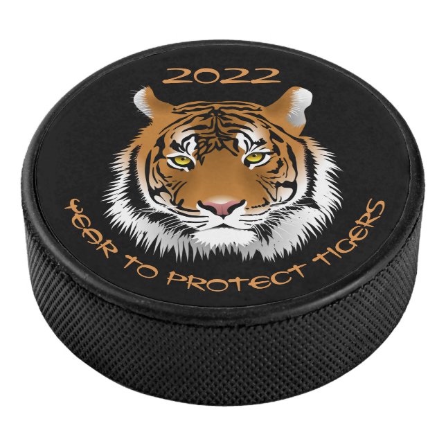 2022 Jahr zum Schutz der Tiger Classic Eishockey Puck (3/4)