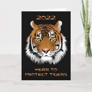 2022 Jahr zum Schutz der Tiger Karte