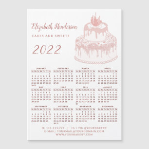 2022 Kalender Magnet Business Bäckerei Konditorei