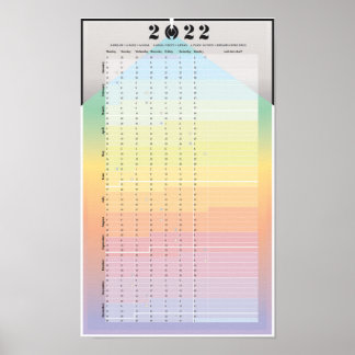 2022 Kalender - PracticalWoo Mondplaner Poster