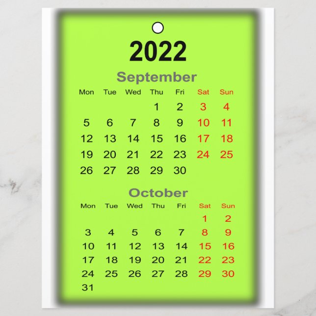 2022 Kalender September Druck auf.. (Vorderseite)