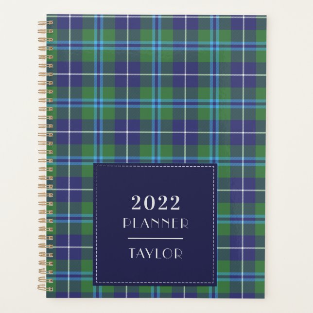 2022 Kariert Tartan Clan Douglas Checkered Planer (Vorderseite)