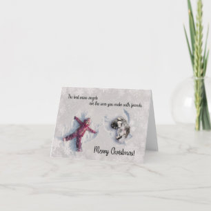 2022 Keeshond Christmas Card Blank inside Karte