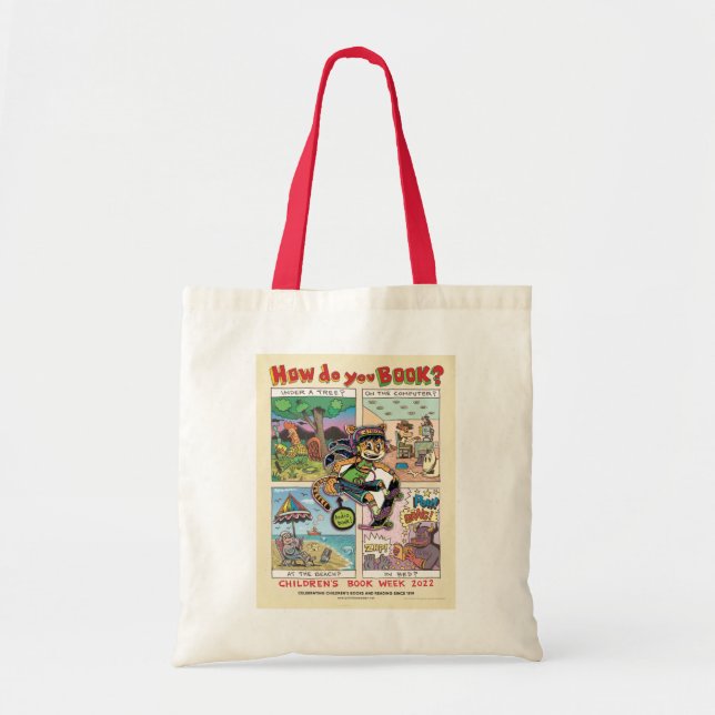 2022 Kinderbuch-Woche Poster Tote Bag Tragetasche (Vorne)