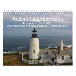 2022 Maine Coast Ocean Fotografy Lighthouse Kalender