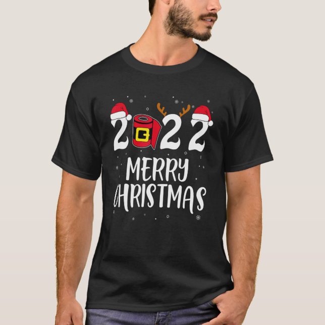 2022 Merry Christmas Family Matching Pajamas Men W T-Shirt (Vorderseite)