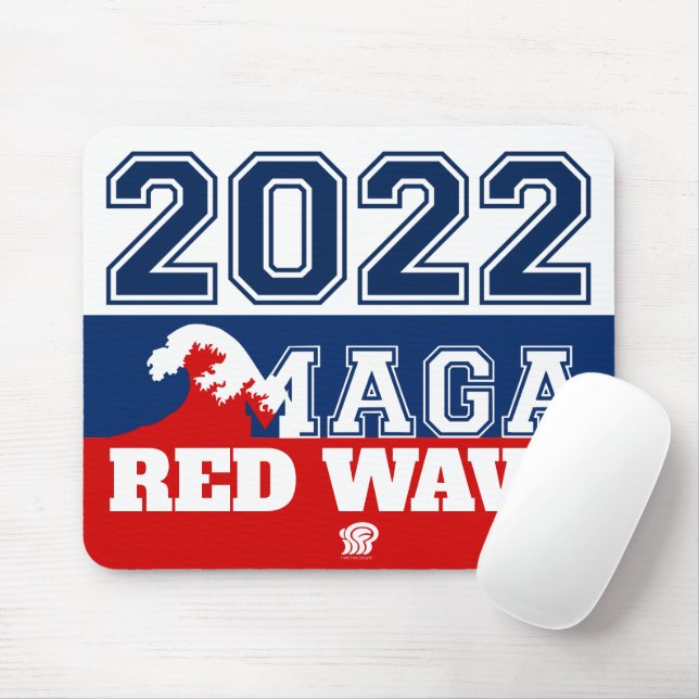 2022 Midterms Ultra MAGA Red Wave Mousepad (Mit Mouse)