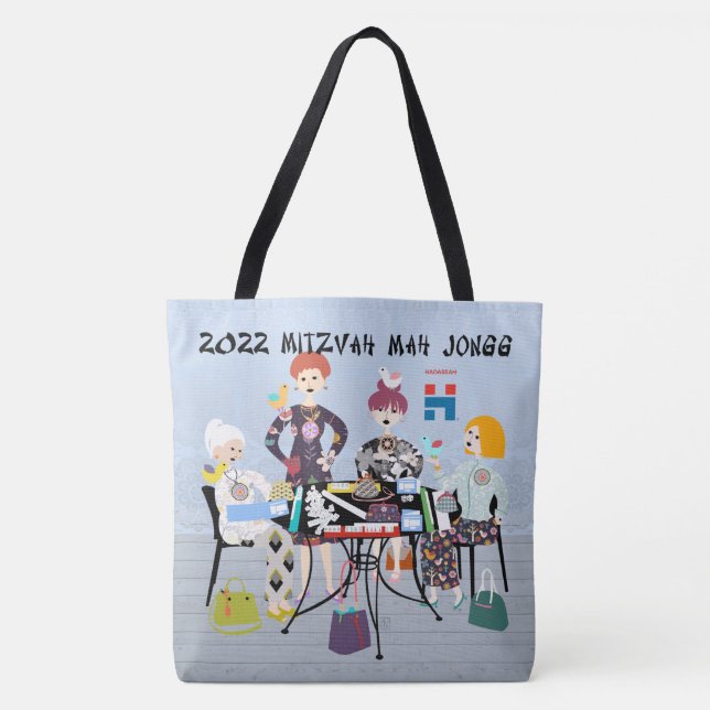 2022 Mitzvah Mah Jongg Tote Bag (Vorderseite)