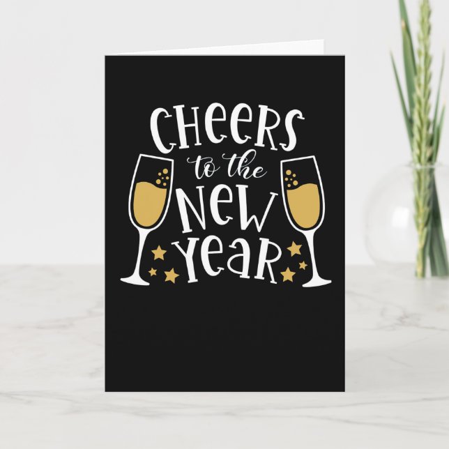 2022 Neujahr Matching Happy Party Family Pajama Karte (Vorderseite)