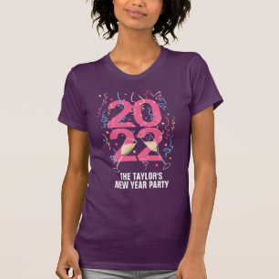 2022 Neujahrsfeier Night Champagne T-Shirt