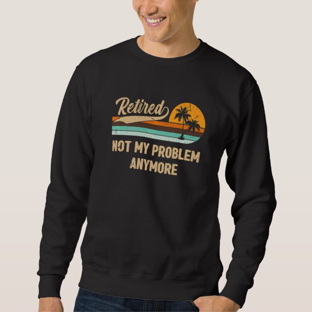 2022 nicht mehr mein Problem Vintager Retro Sweatshirt (Vorderseite)