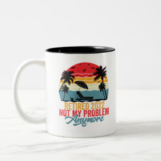 2022 nicht mehr mein Problem Zweifarbige Tasse