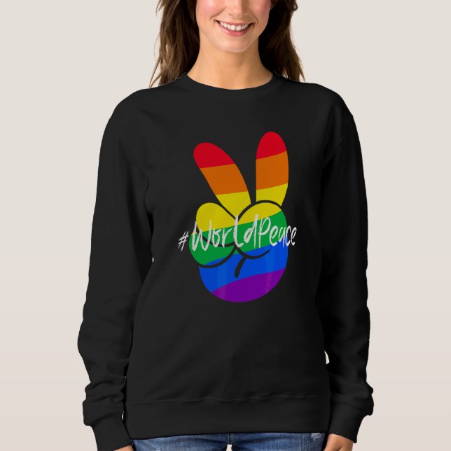 2022 Peace Global Peace International Unity Liebe  Sweatshirt (Vorderseite)