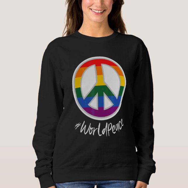 2022 Peace Global Peace International Unity Liebe  Sweatshirt (Vorderseite)