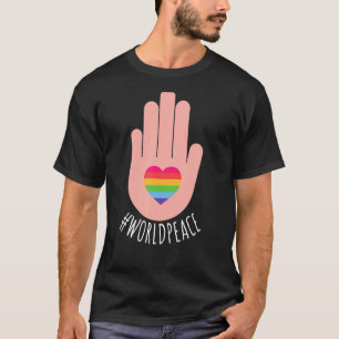2022 Peace Global Peace International Unity Liebe T-Shirt