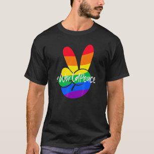 2022 Peace Global Peace International Unity Liebe  T-Shirt