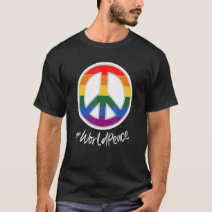 2022 Peace Global Peace International Unity Liebe T-Shirt