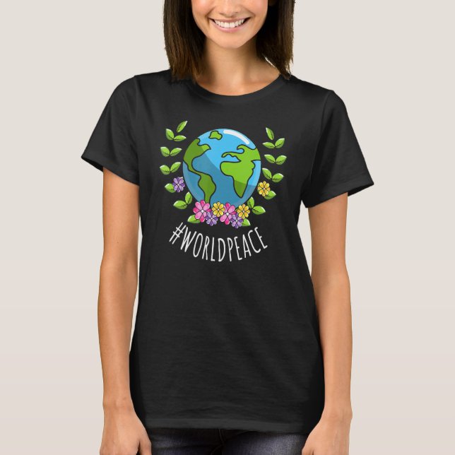 2022 Peace Global Peace International Unity Liebe  T-Shirt (Vorderseite)
