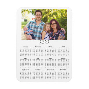 2022 Personalisierter Fotokalender Mini Magnet