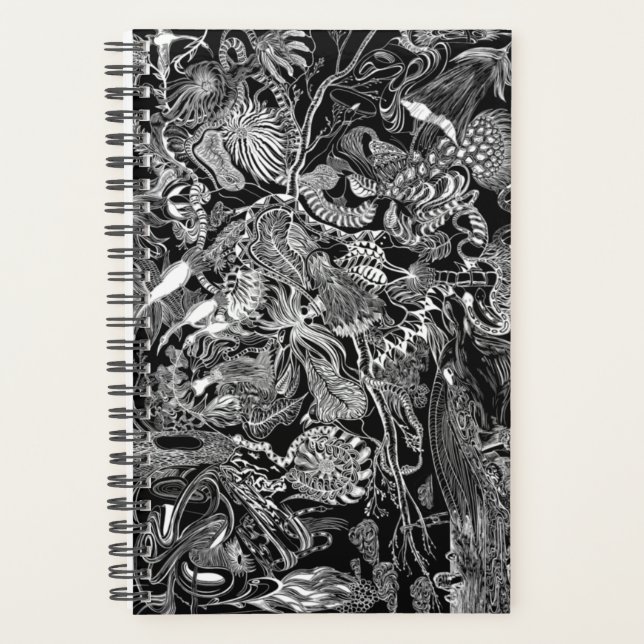 2022 Planer - Schwarz & Weiß Originale Kunst (Vorderseite)