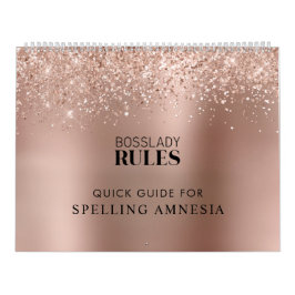 2022 Rose Gold Boss Lady Rules: Amnesia Kalender
