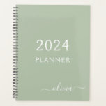 2022 Sage Green Script Monogram Name Modern Planer<br><div class="desc">2022 Sage Green Monogram Fügen Sie Ihren eigenen Skriptnamen 2022 Kalender Hochzeitsplaner. Das macht den perfekten 16 Geburtstag,  Hochzeit,  Brautparty,  Jubiläum,  Babydusche oder Junggeselinnen-Abschied Geschenk für jemanden,  der Lieben glamourösen Luxus und schicke Stile.</div>