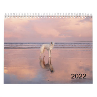 2022 Silken Windhunden (Stehend) Kalender