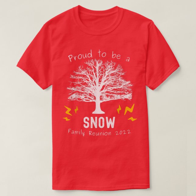 2022 Snow Family Wiedersehen Tree Sommer Party im  T-Shirt (Design vorne)