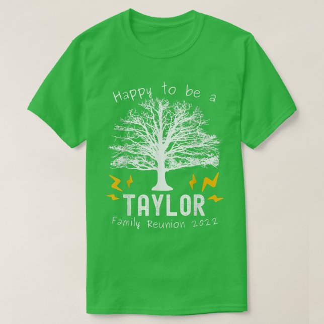 2022 Taylor Family Wiedersehen Tree Sommer Party L T-Shirt (Design vorne)