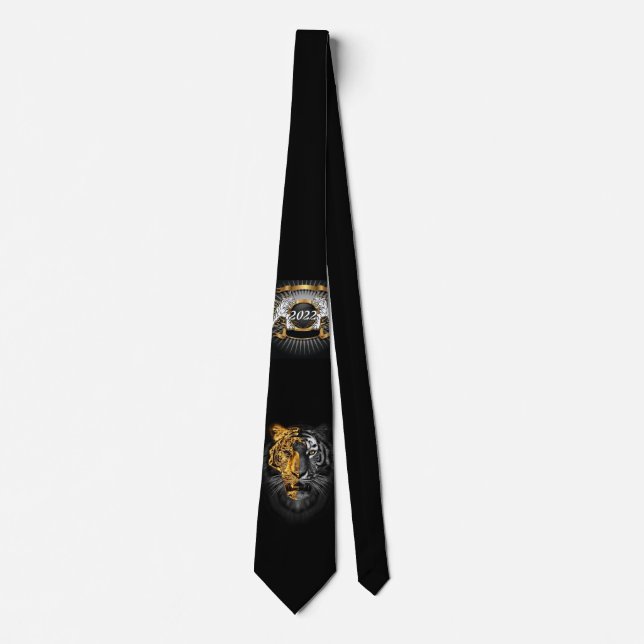 2022 tiger Neck Tie Krawatte (Vorderseite)