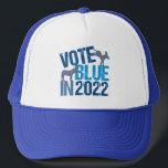 2022 Wahl des Niedlichen Demokraten, Donkey Truckerkappe<br><div class="desc">Wählen Sie Blue im Jahr 2022. Die Wähler des coolen demokratischen Party haben das für die Zwischenwahlen getan. Niedliche demokratische Wahlen sind ein Esel über die Wahl eines Demokraten, der sich für die Wahl entschieden hat, um Amerika besser zu machen. Die Wähler sollten aktiv in Staat und lokalen Rassen bleibe...</div>