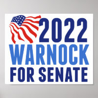 2022 Warnock für die Wahl in Georgien im US-Senat
