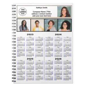 2023 2024 2025 2026 Kalender Foto Modernes Busines Notizblock