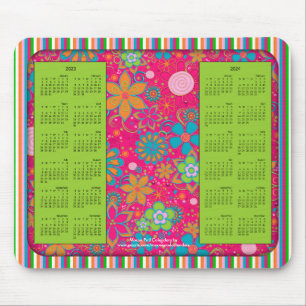 2023-2024 Kalender Mousepad, Grandmas Garden Green Mousepad