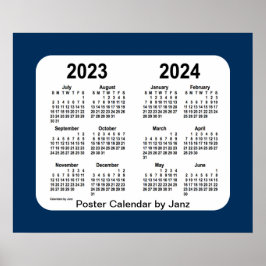 2023-2024 Police Box Blue School Calendar by Janz Poster