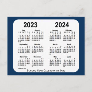 2023-2024 Police Box Blue School Calendar by Janz Postkarte