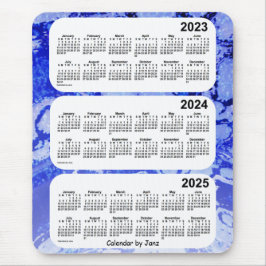 2023-2025 Blue Galaxy 3 Year Calendar by Janz Mousepad