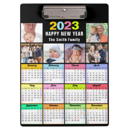 2023-2026 Kalender Custom Family 6 Foto Modern Klemmbrett