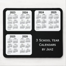 2023-2026 Schwarzer Neon School Year Calendars von