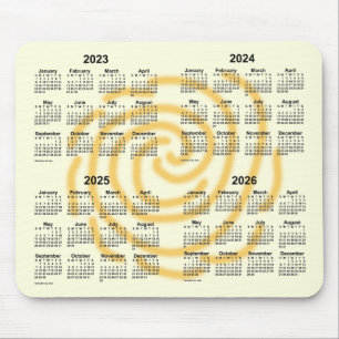 2023-2026 Sonnentage 4 Jahre Kalender von Janz Mousepad