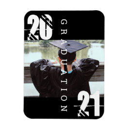 2023 Abschluss Typografie Fett Foto Magnet