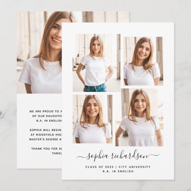 2023 Absolvent | Modernes mehrschichtiges Layout (Vorne/Hinten)