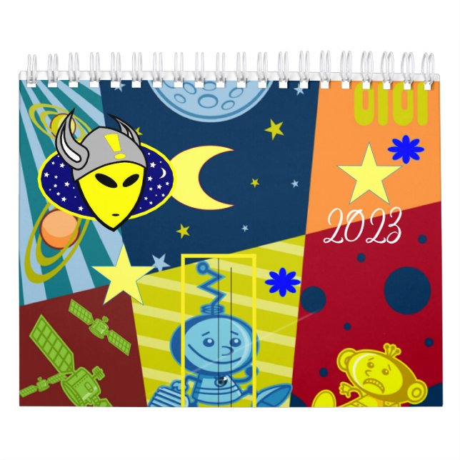 2023 Außerirdischen, Raumfahrt, Astronauten Kalender (Titelbild)