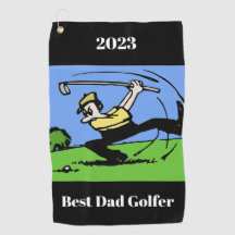 2023 Bester Vater Golfer Golf Handtuch