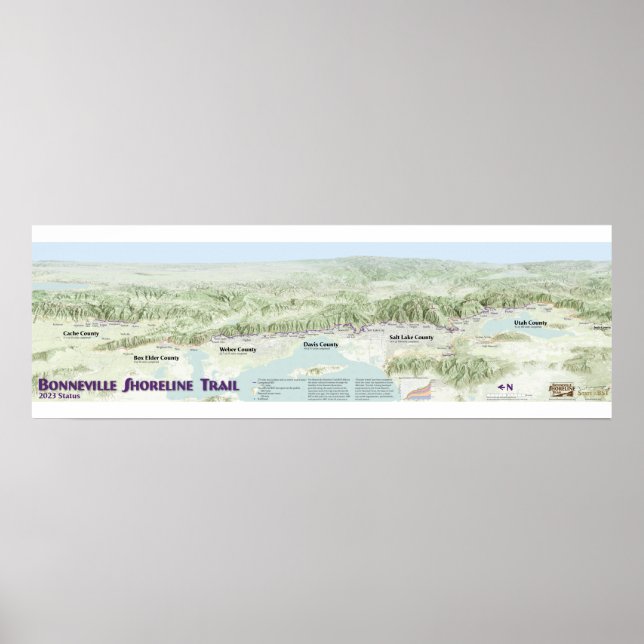 2023 Bonneville Shoreline Trail Poster (Vorne)