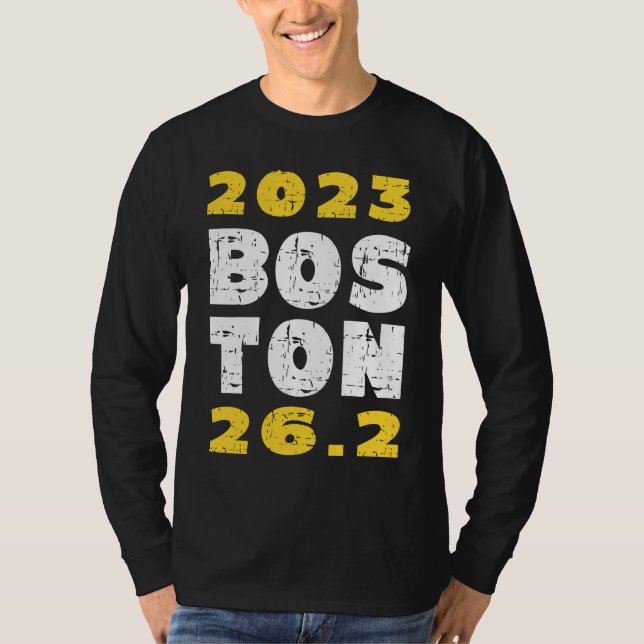 2023 Boston 26 2 Miles Running Training Qualifier  T-Shirt (Vorderseite)