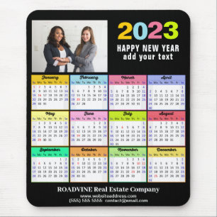 2023 Calendar Business Foto Custom Modern Mousepad